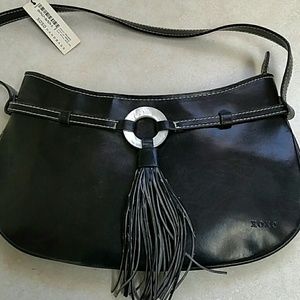 Cute XOXO black  purse with tassel, NWT